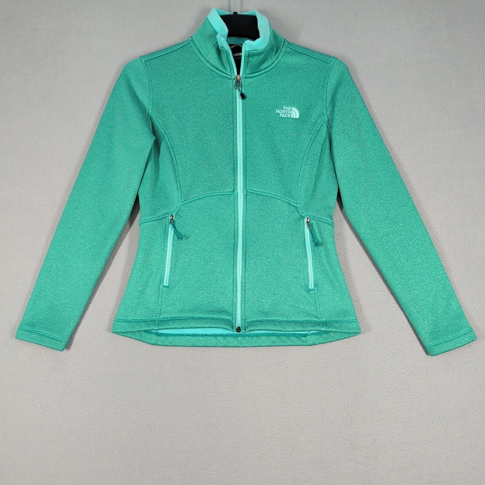 The North Face Jacket Women S Green‎ Agave Full Zip Heathered Outdoor